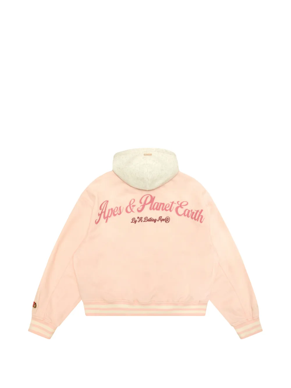  Aape By *a Bathing Ape® Hooded Graphic Jacket - Pink 