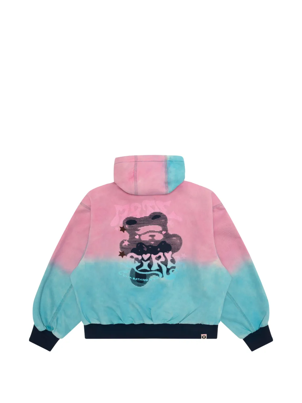  Aape By *a Bathing Ape® Dip-dye Hooded Jacket - Pink 