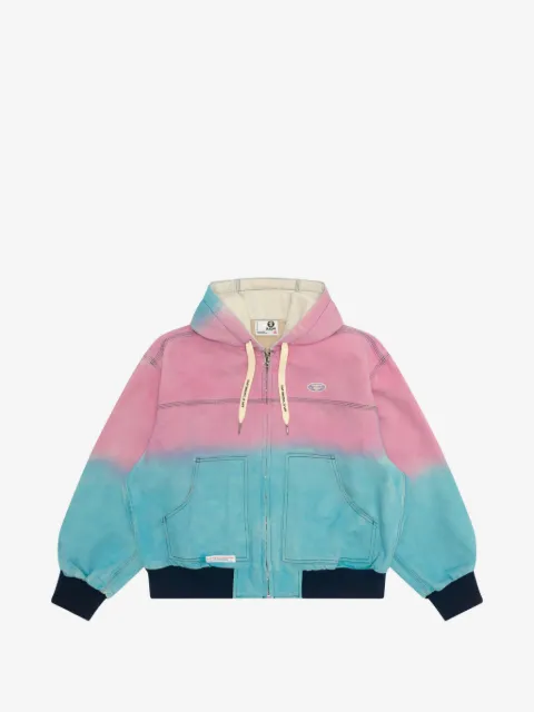 AAPE BY *A BATHING APE® dip-dye hooded jacket