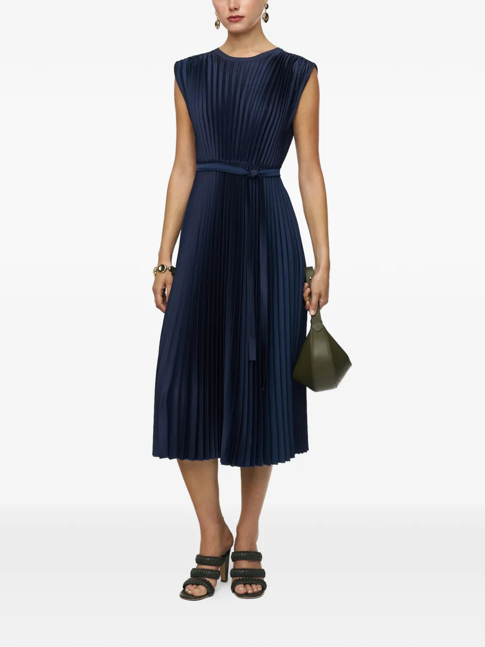 Volta Pleated Midi Dress