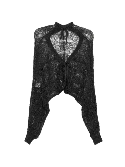 Y's ladder stitch cardigan