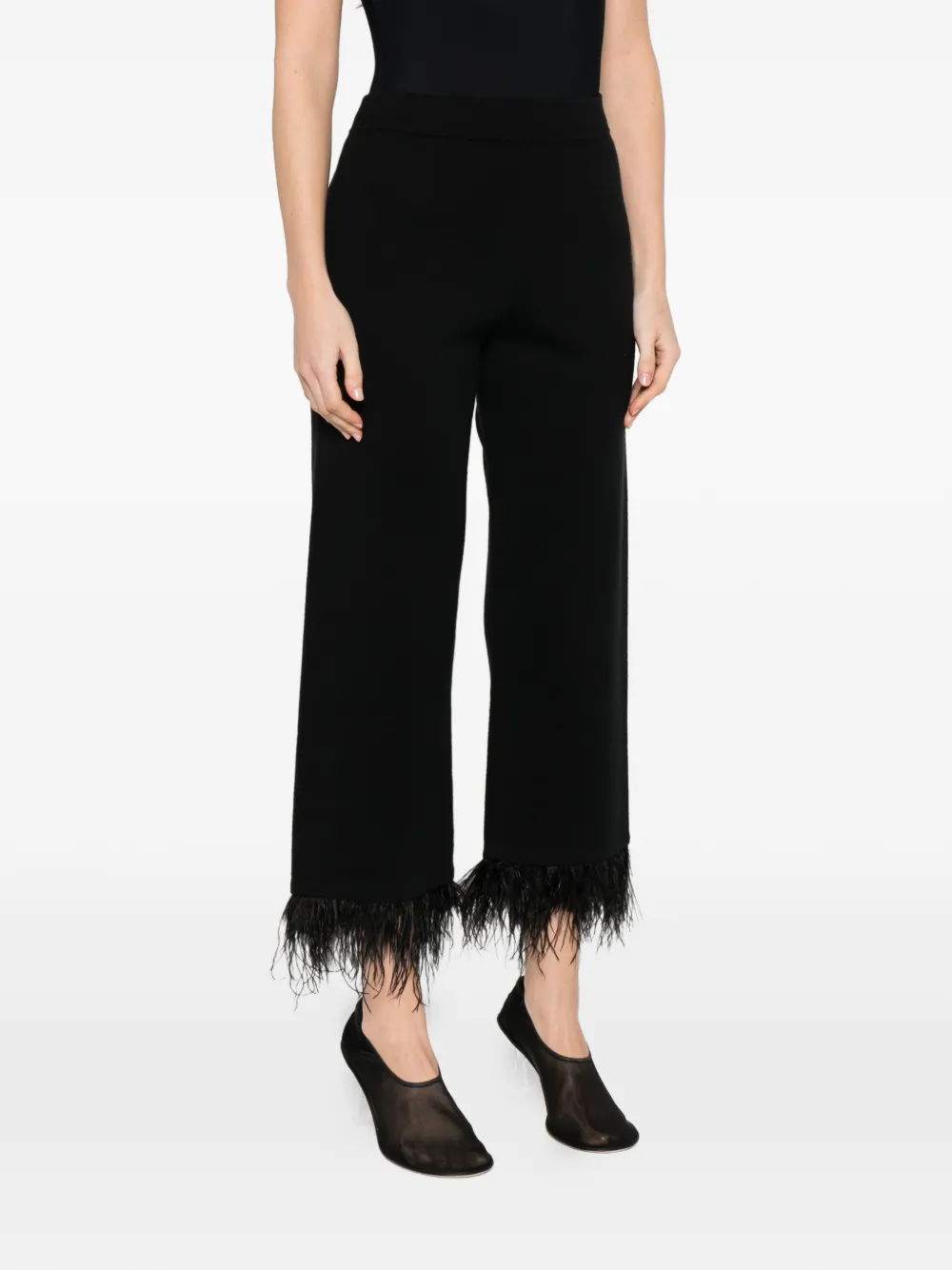 Feather-Hem Trousers