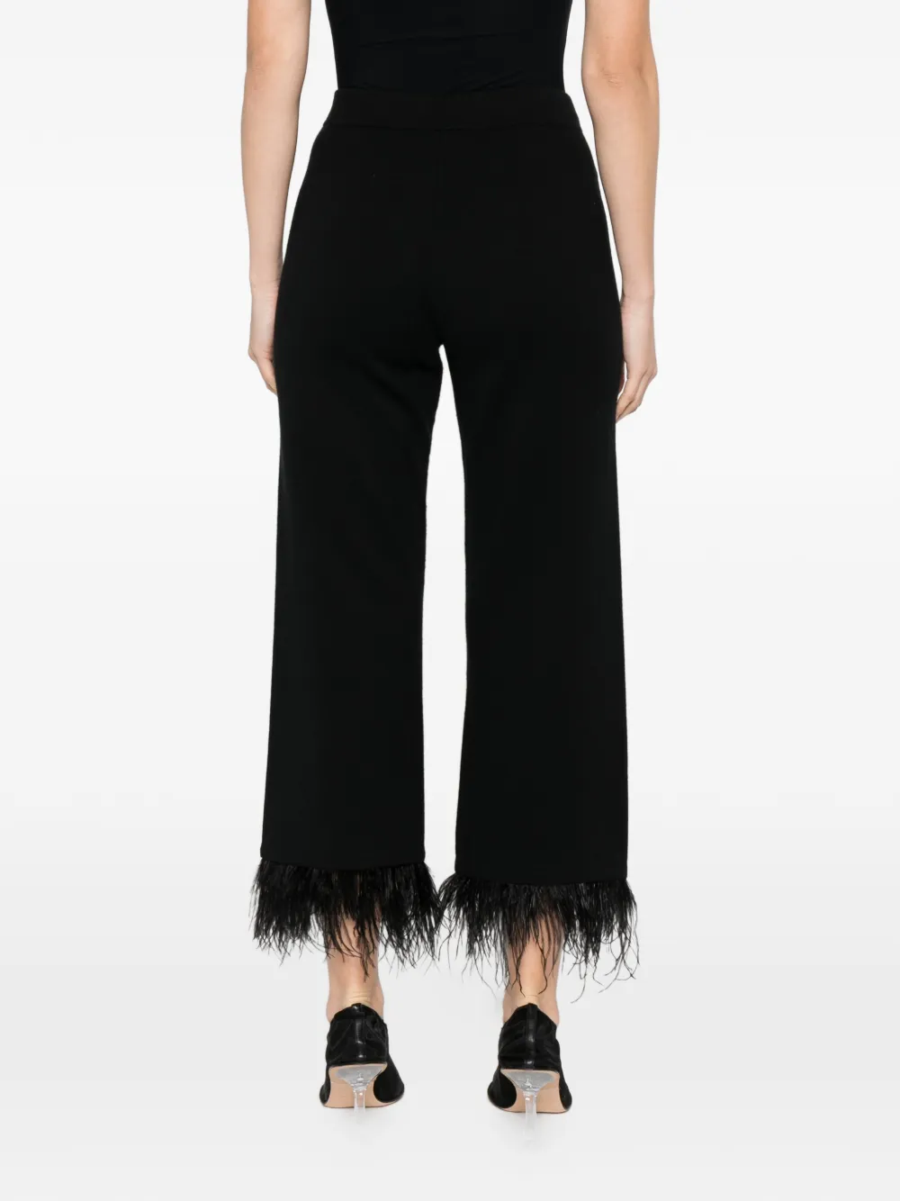 Feather-Hem Trousers