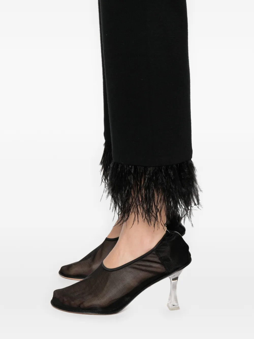 Feather-Hem Trousers