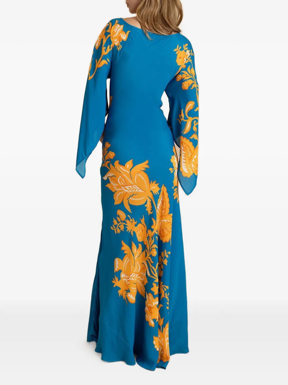  Etro Floral Beach Maxi Dress - Blue 