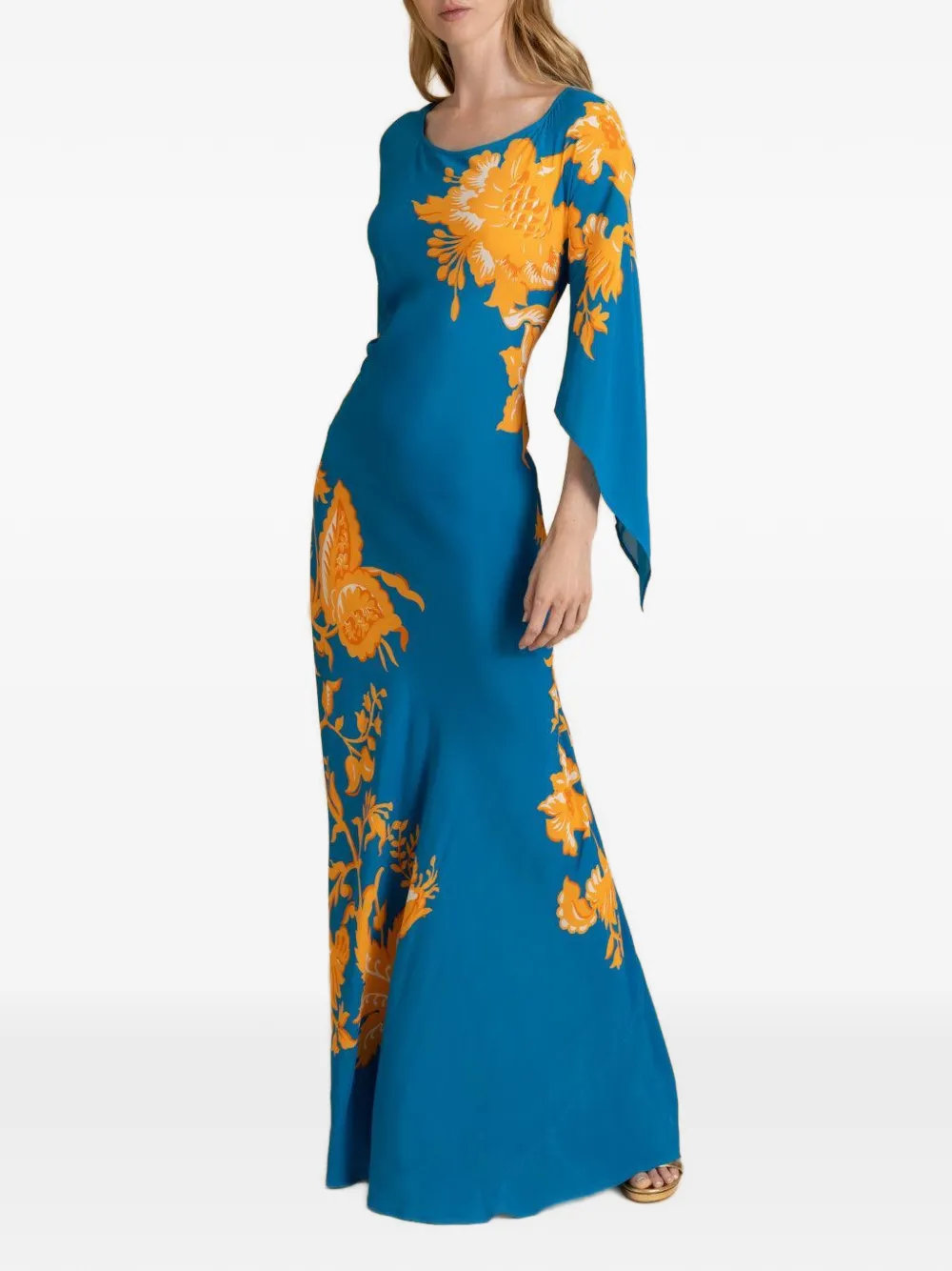 ETRO Strandkleid mit Blumen - Blau