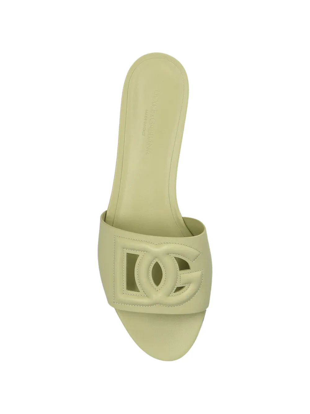 Dolce & Gabbana Bianca logo detail slides Beige