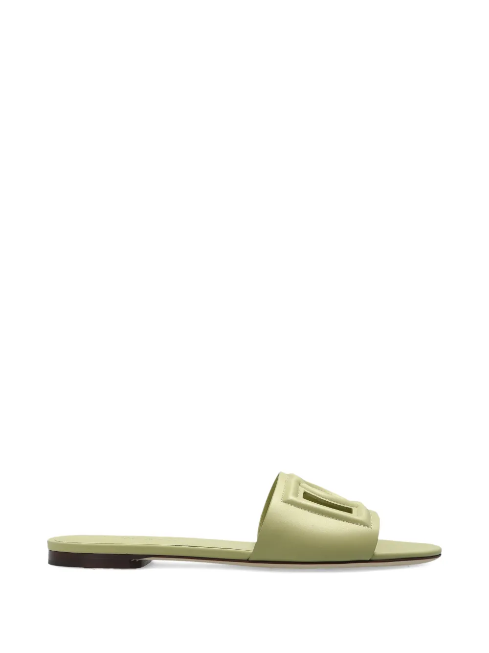 Dolce & Gabbana Bianca logo detail slides Beige