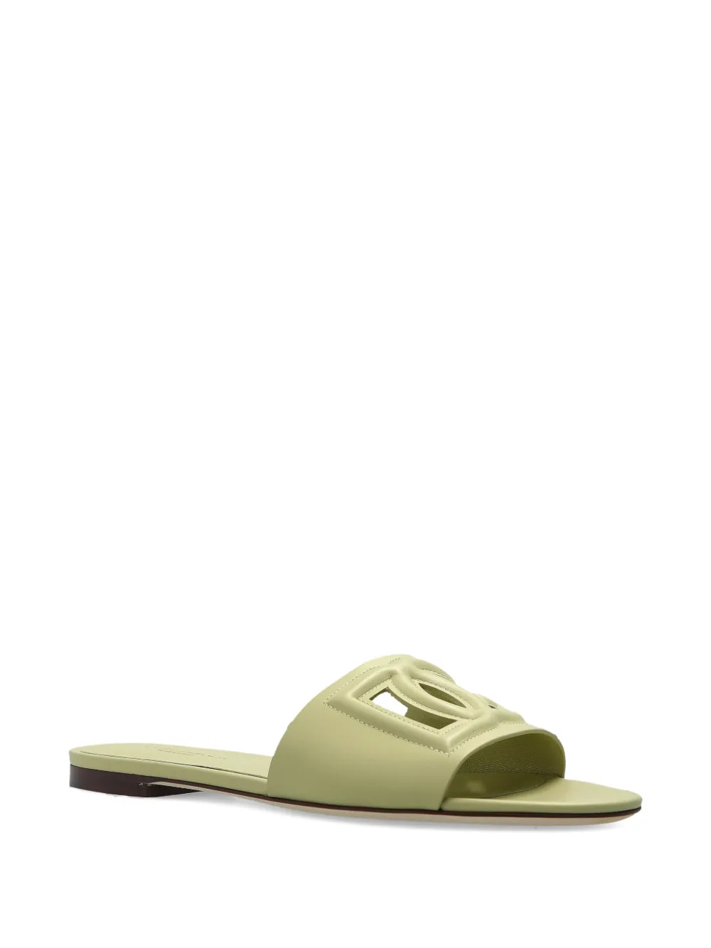 Dolce & Gabbana Bianca logo detail slides Beige