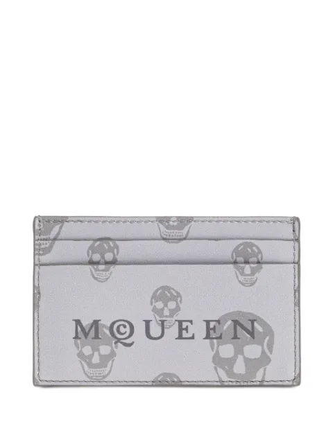 Alexander McQueen skull print cardholder