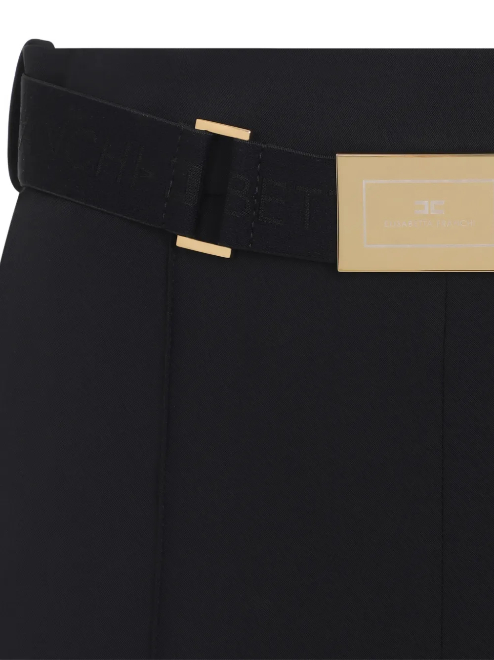  Elisabetta Franchi Buckle Belted Trousers - Black 