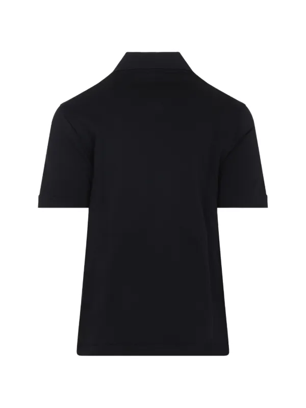 Jil Sander Zip Polo Shirt | Black | FARFETCH