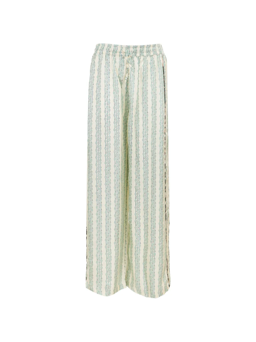 La Prestic Ouiston Giudecca Striped Trousers In Green