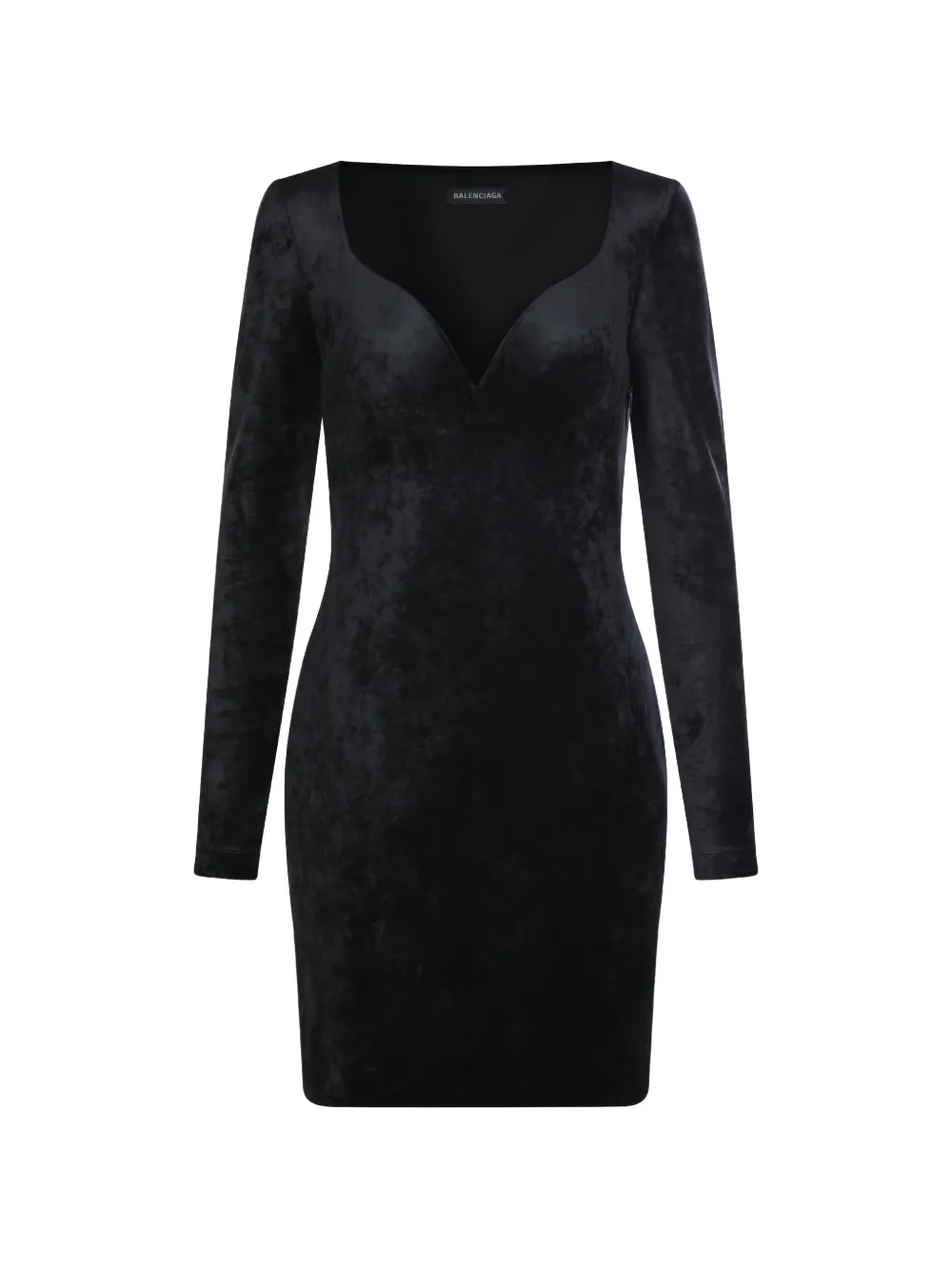 Balenciaga Abito con scollo a cuore - Nero