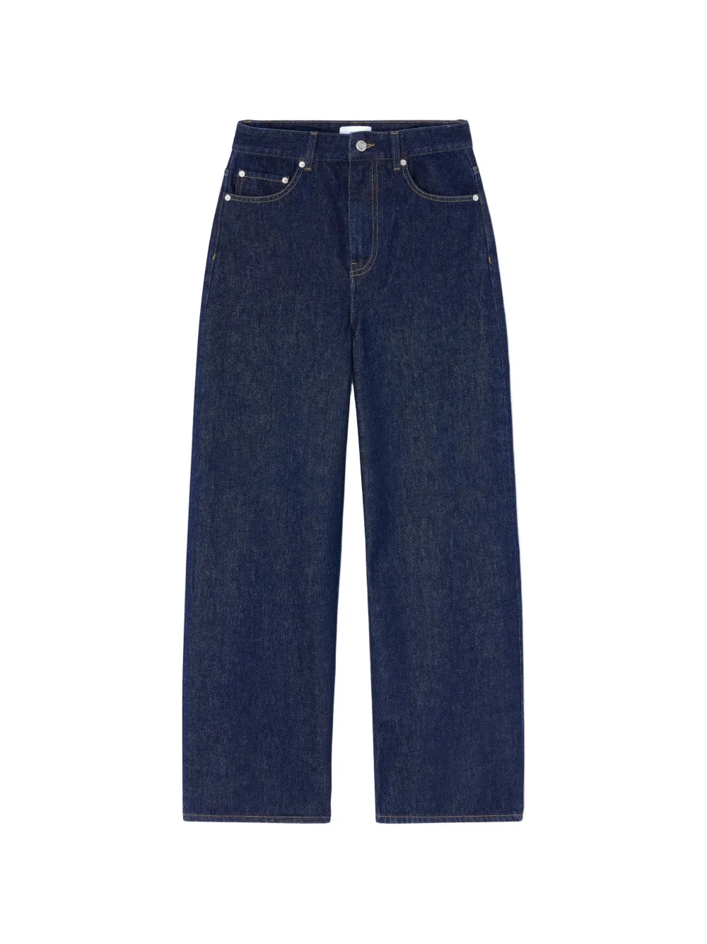 GANNI Lari high-rise jeans - Blu