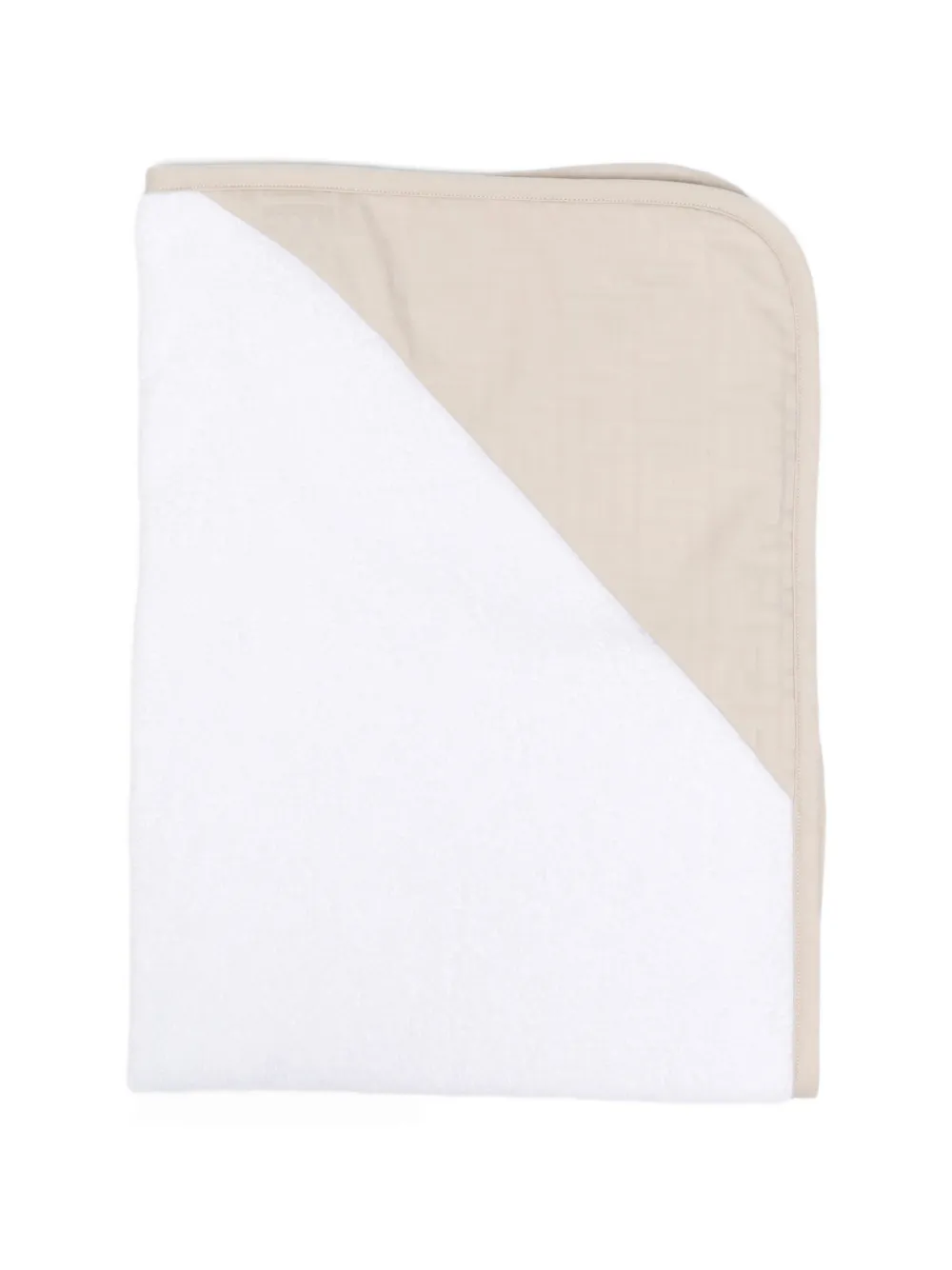 Fendi Kids trimmed robe - Bianco