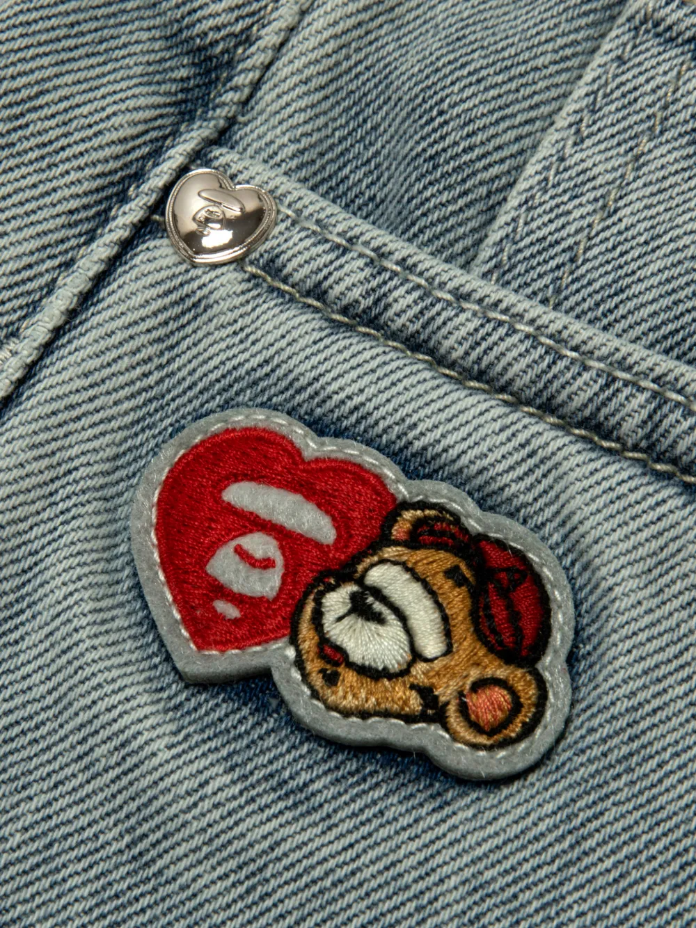 AAPE BY *A BATHING APE Jeans met toelopende pijpen Blauw