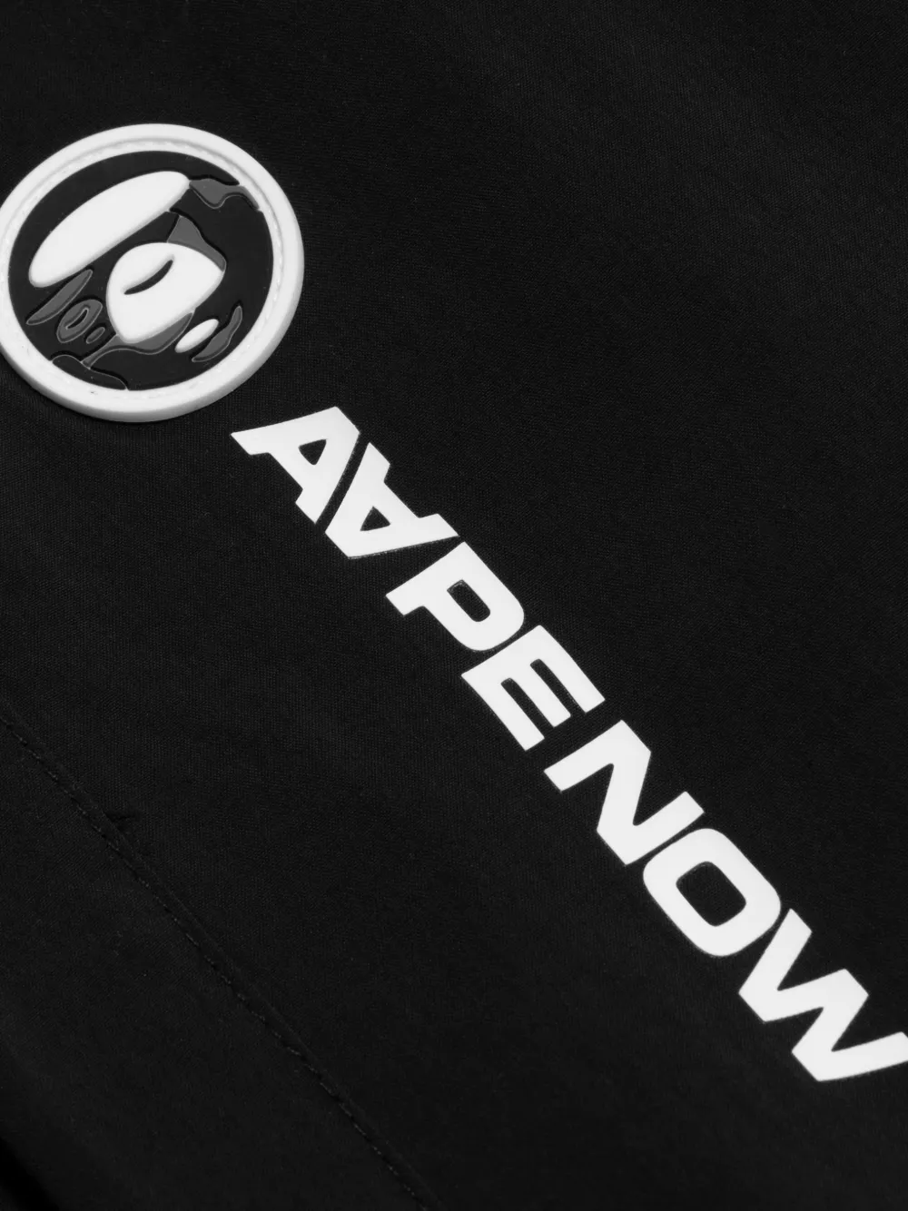AAPE BY *A BATHING APE Trainingsbroek met logo Zwart