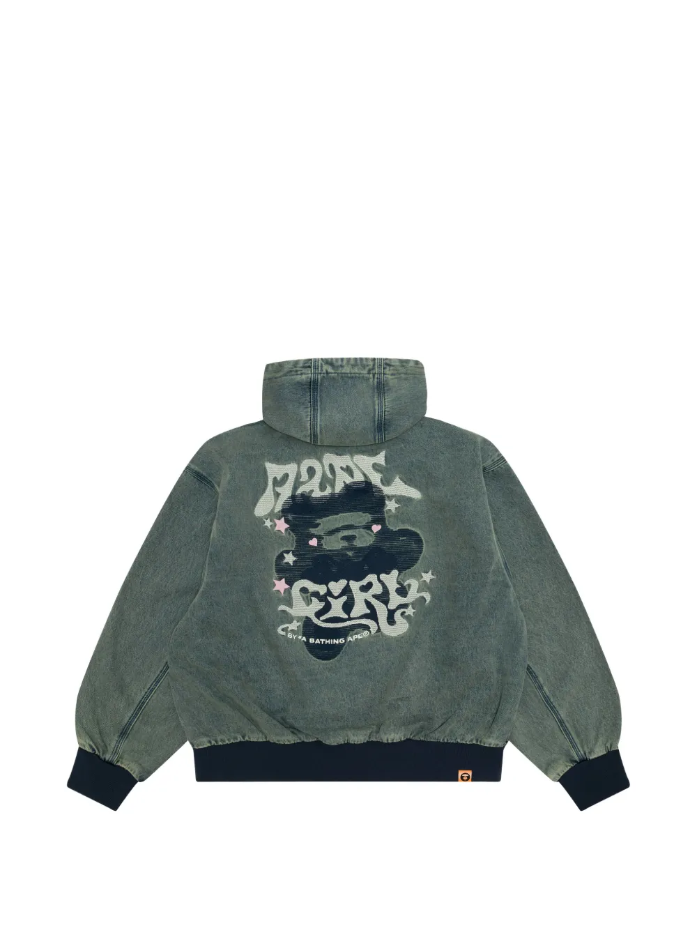  Aape By *a Bathing Ape® Hooded Zip Jacket - Blue 
