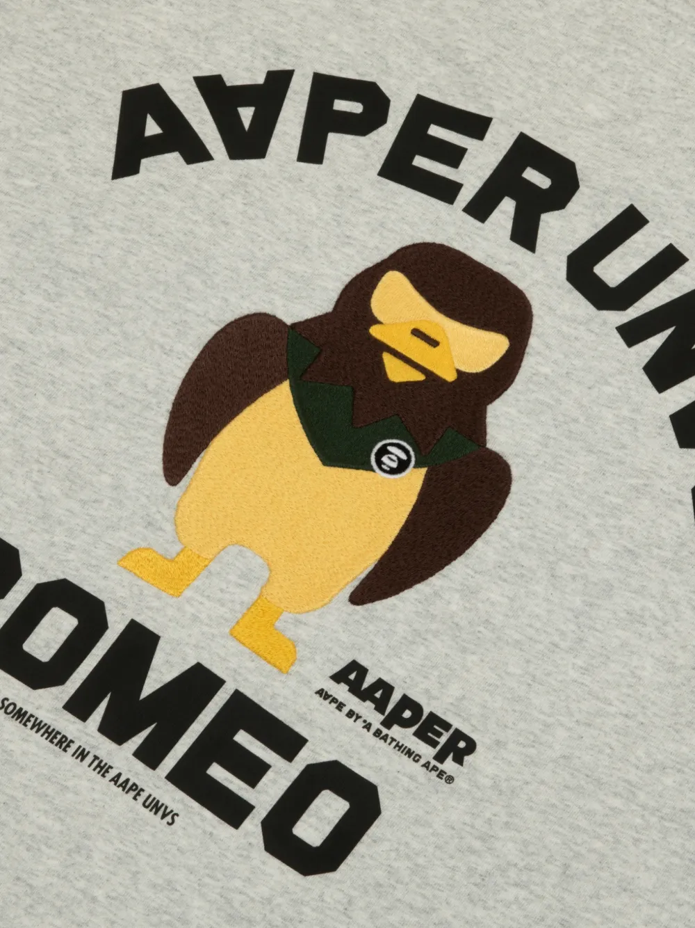 AAPE BY *A BATHING APE T-shirt met print Grijs