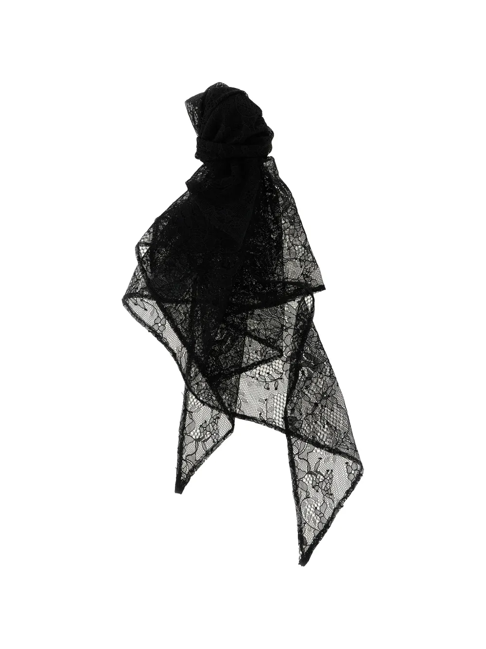 Giuseppe Di Morabito lace triangle bandana - Nero