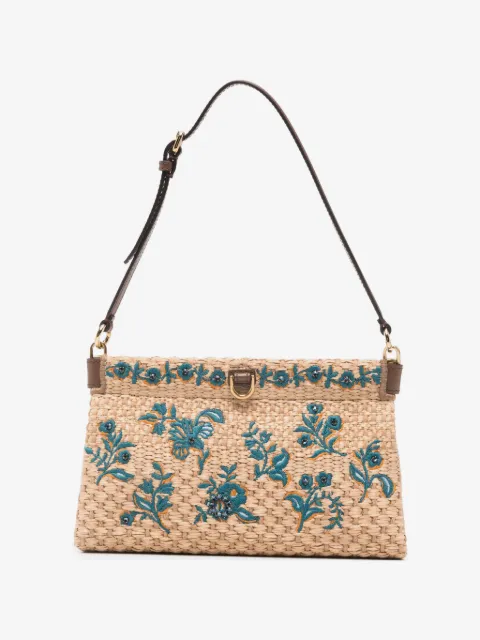 ETRO floral-embroidered clutch bag