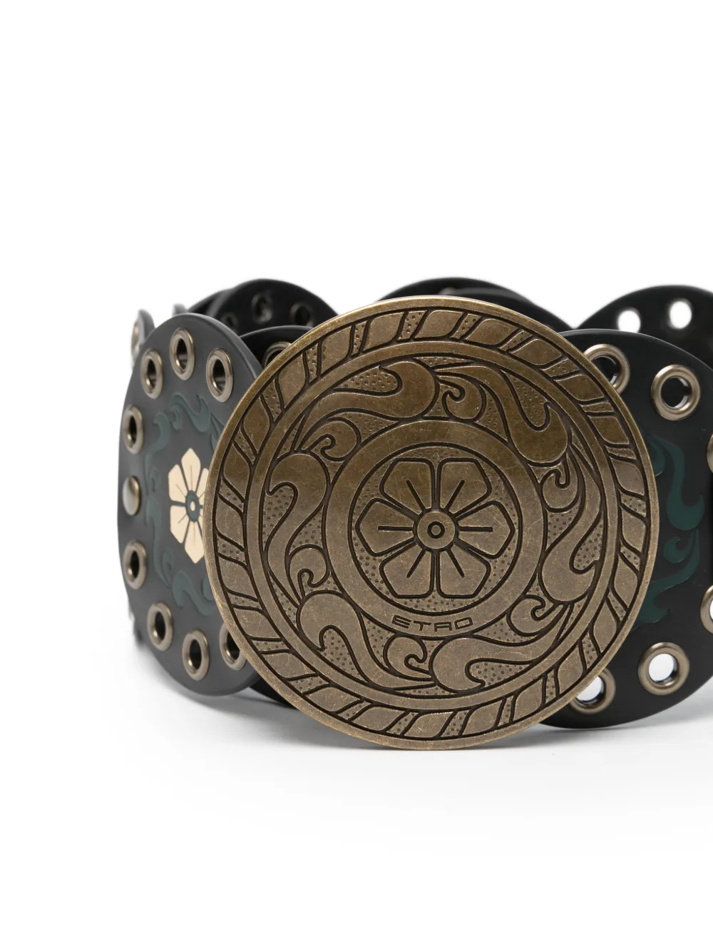 ETRO Riem met bloemenprint Zwart