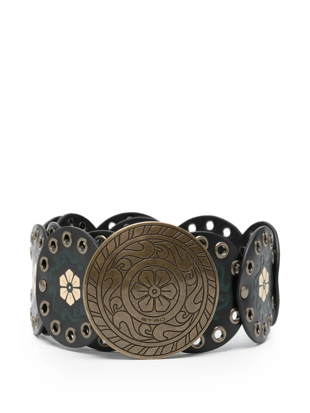 ETRO Cintura a fiori - Nero