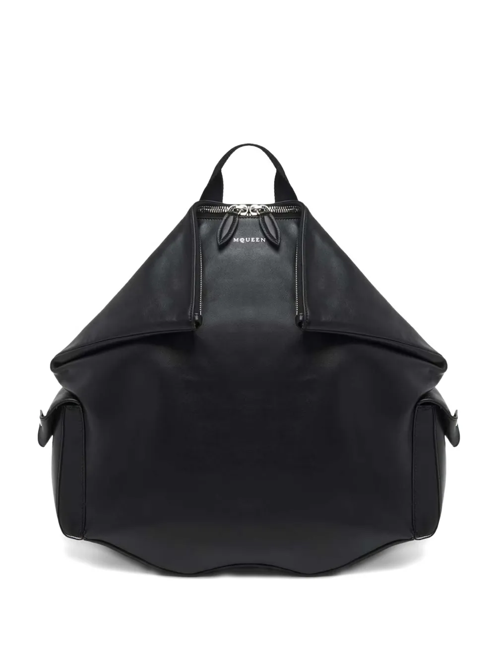 Alexander McQueen Manta zip pocket backpack - Nero