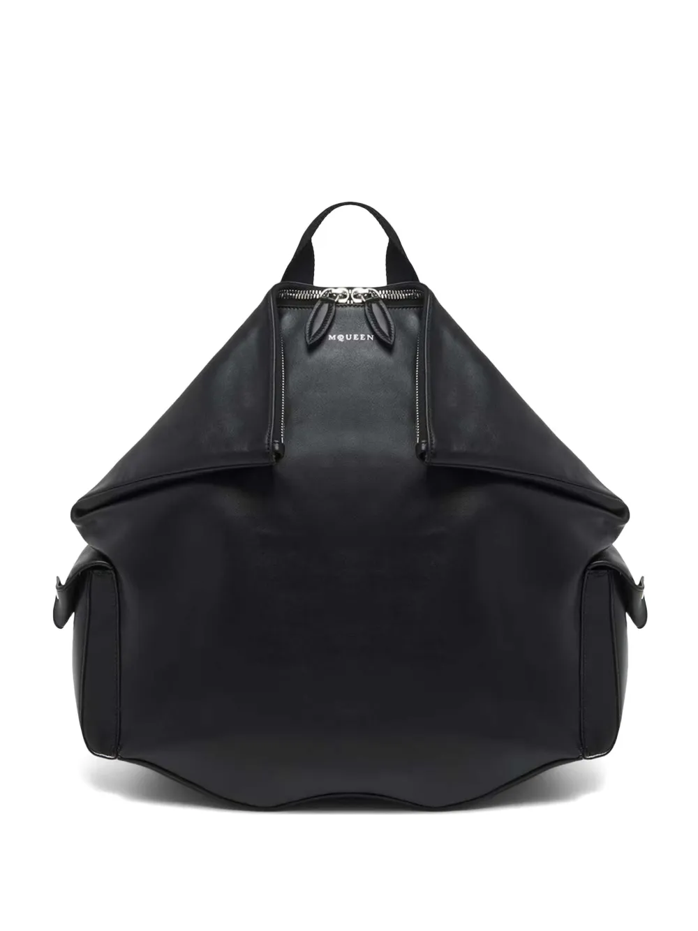Alexander McQueen Manta zip pocket backpack - Nero