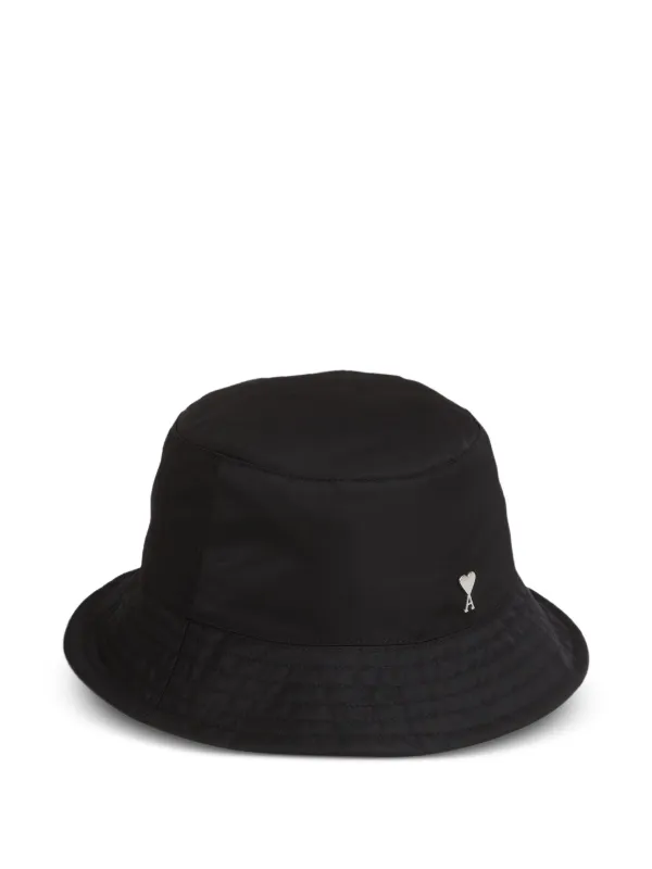 ami Parisバケットハット 黒 サイズ3 AMI Paris バケットハット | ブラック | FARFETCH JP