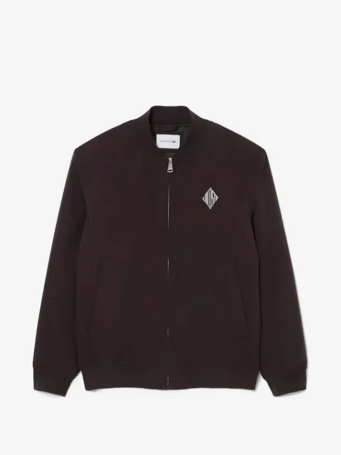 Lacoste logo-patch bomber jacket