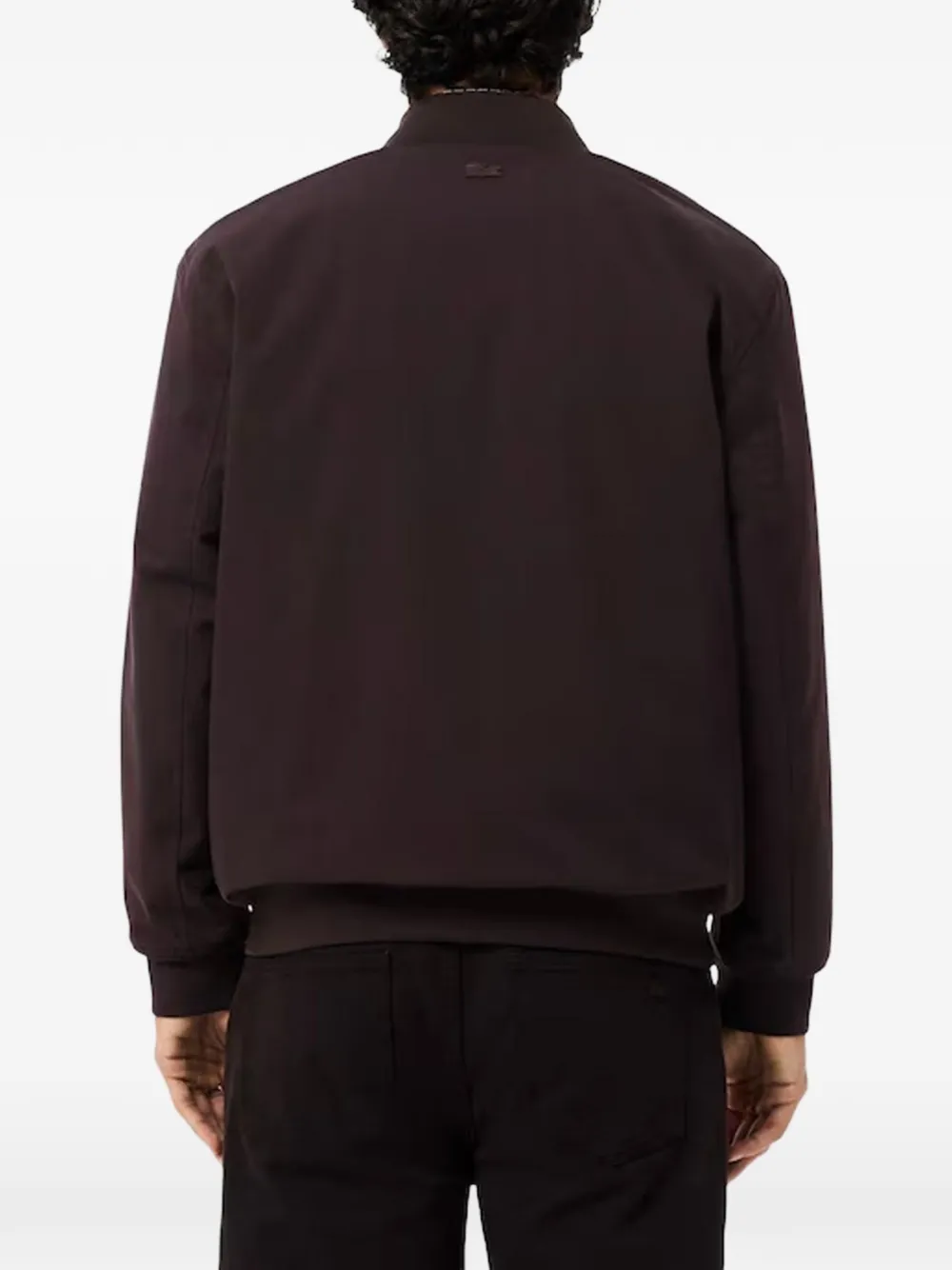  Lacoste Logo-patch Bomber Jacket - Brown 