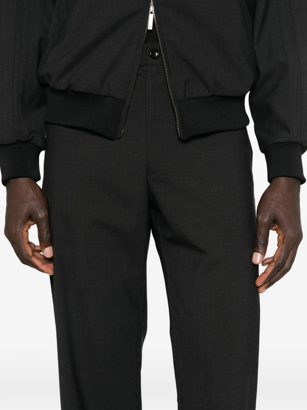 Emporio Armani Broek met ritszak Zwart