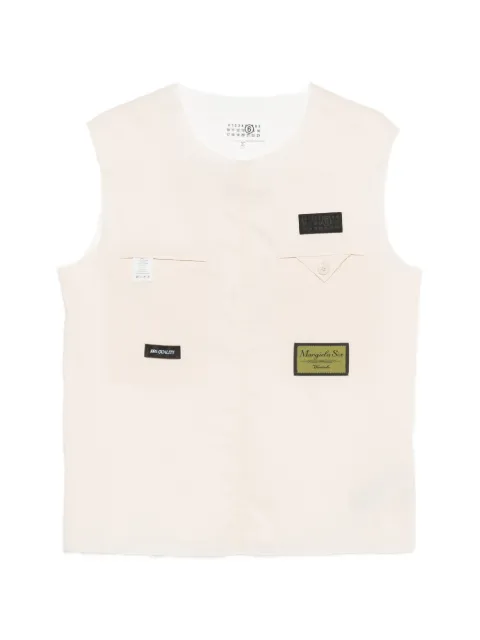 MM6 Maison Margiela camiseta con parche del logo