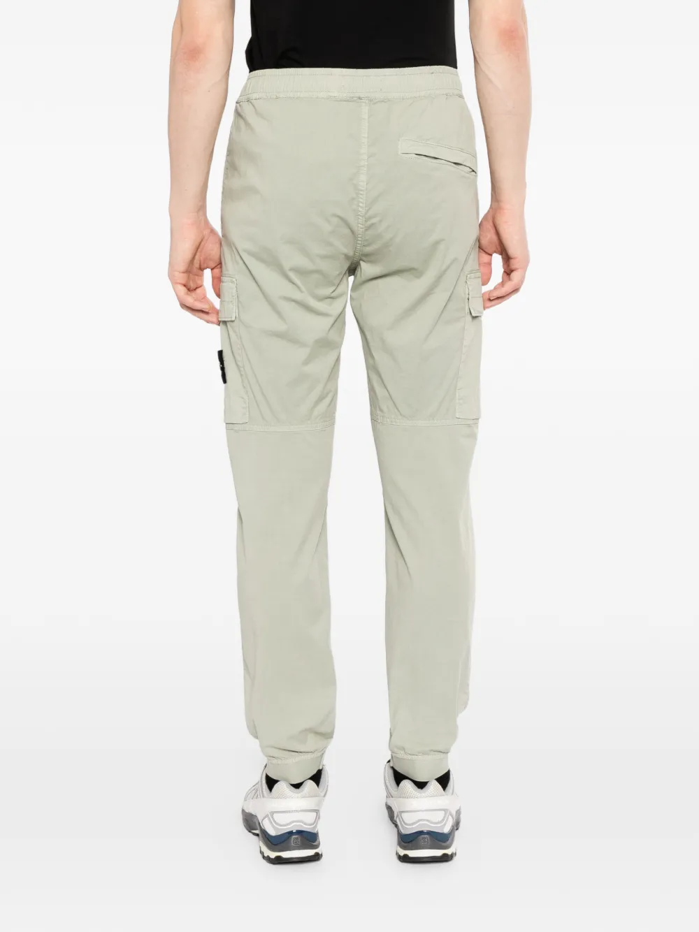 Stone Island Broek met logopatch Groen