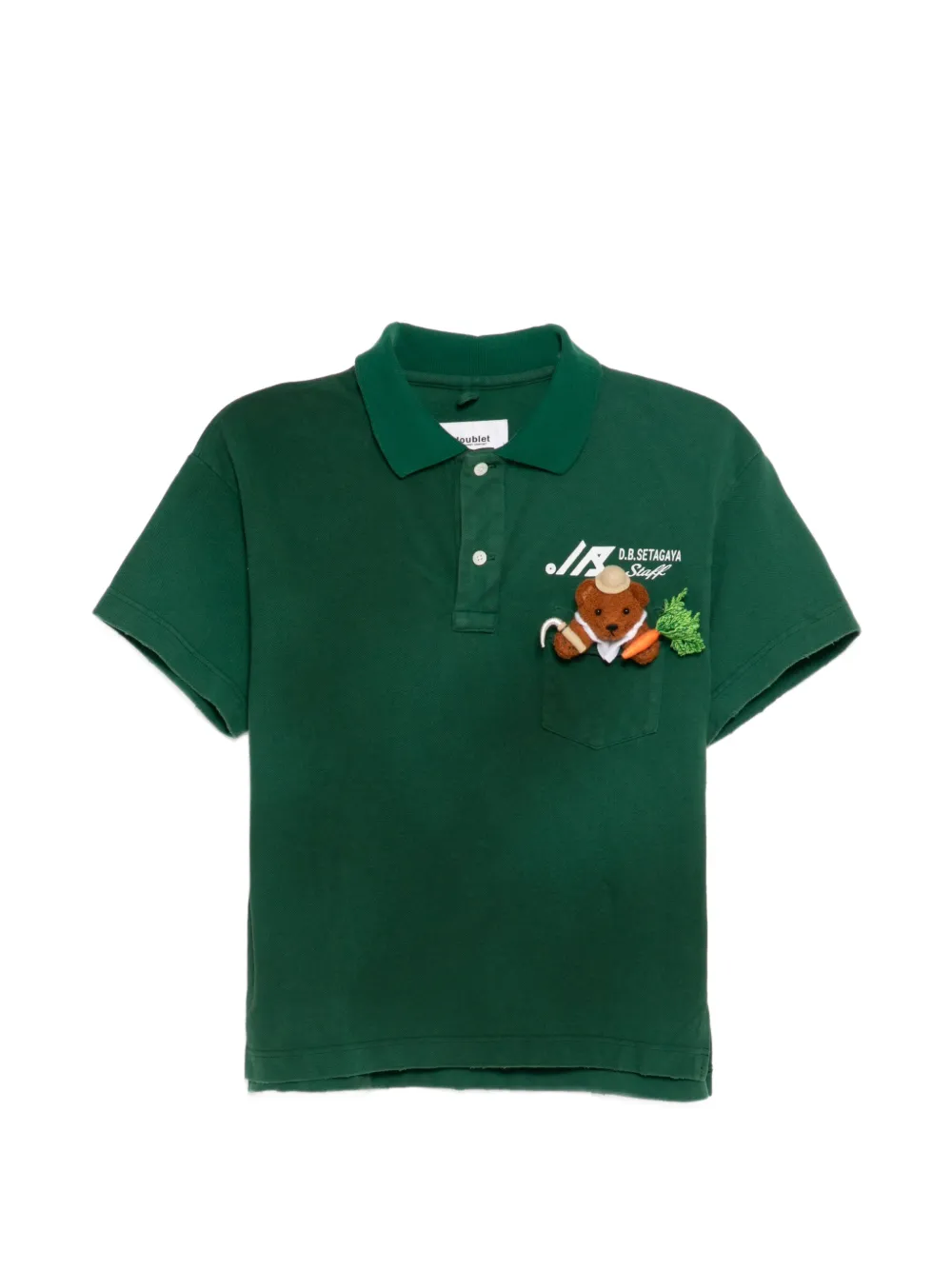 Doublet My Workwear Bear Polo Shirt In Green