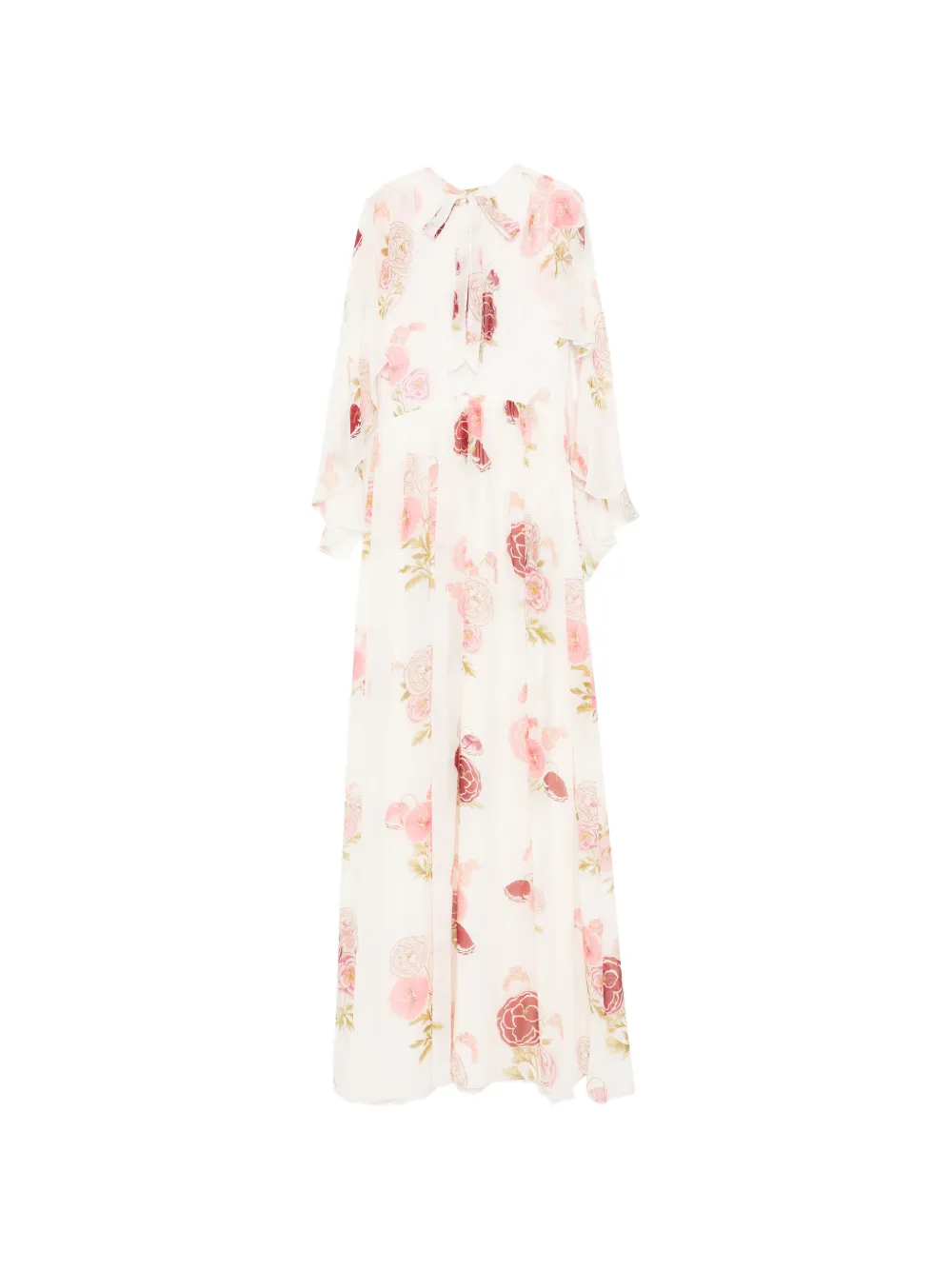 Giambattista Valli Pansies creamy dress - Bianco