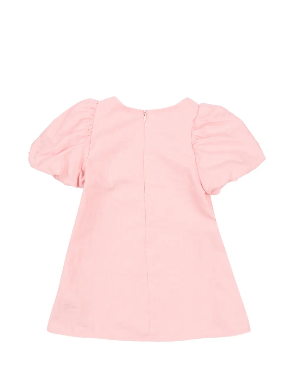 Fendi Kids Jurk met pofmouwen Roze