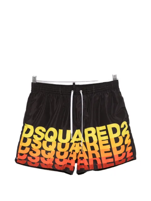 DSQUARED2 gradient-logo drawstring-fastening swim shorts