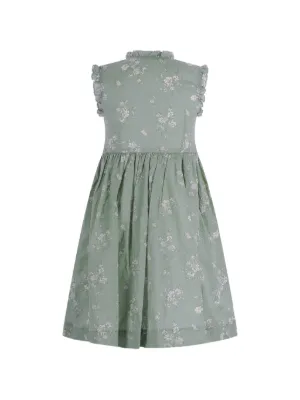 Robe Smockée Fille Bonpoint Taille 10 - Motif Fleurs, 100% Coton - Neuf Avec étiquettes