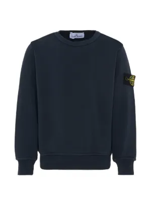 Stone Island Junior ロゴ スウェットシャツ | ブルー | FARFETCH JP