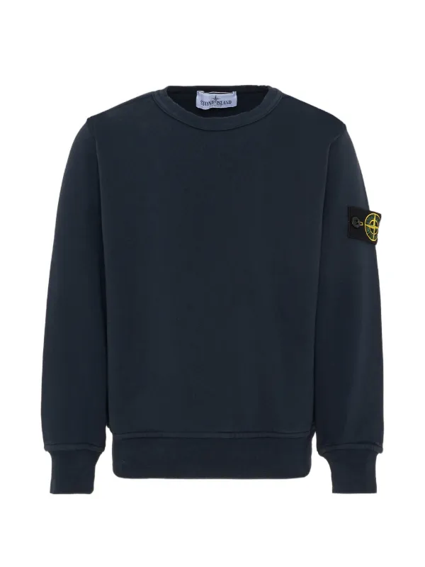 Stone  junior ストーンアイランド　スウェット Stone Island Junior ロゴ スウェットシャツ | ブルー | FARFETCH JP