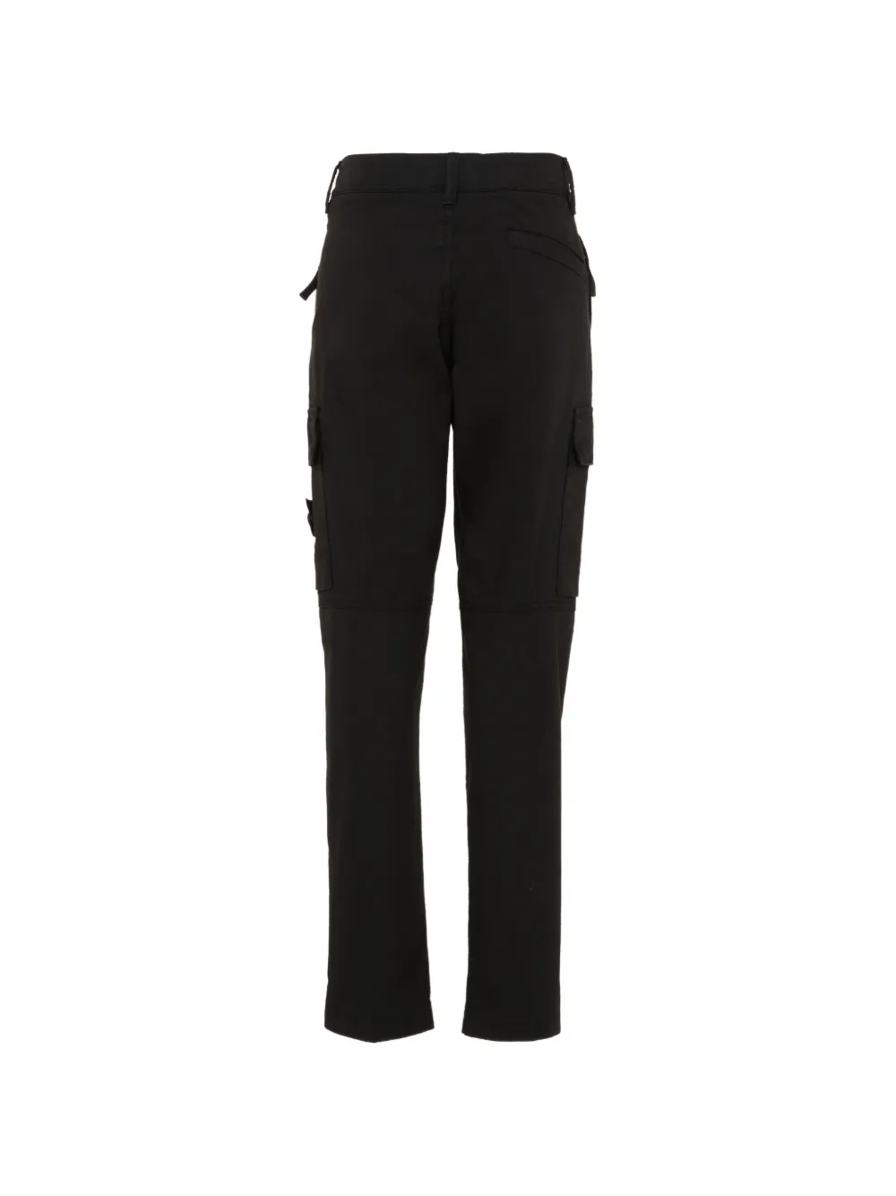 Stone Island Junior Broek met zak en riemlus Zwart