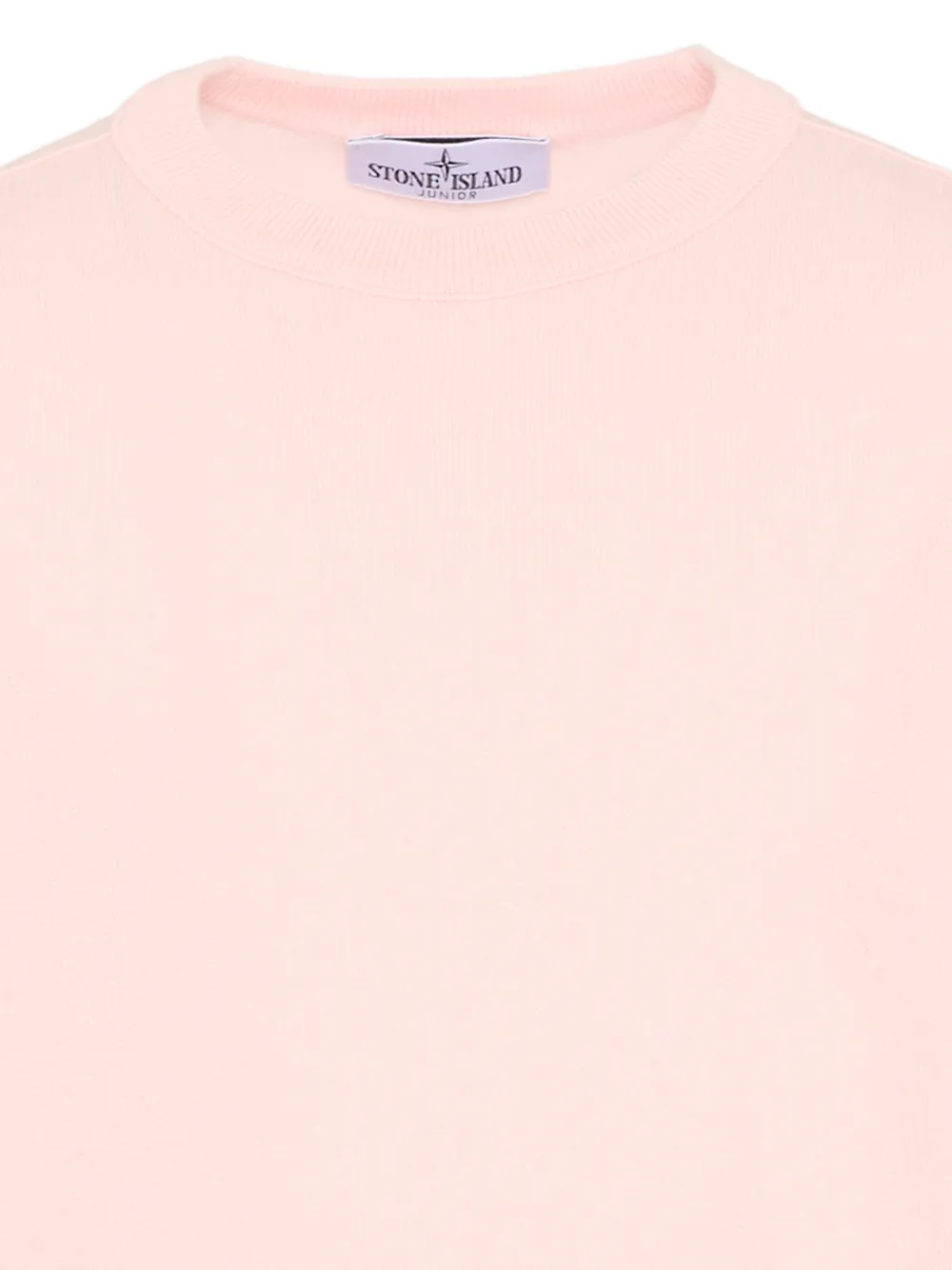 Crew Neck Logo-Patch Sweater