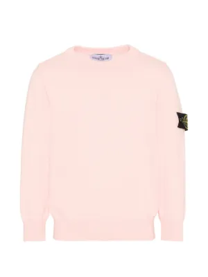 Stone Island Junior ロゴ スウェットシャツ | ピンク | FARFETCH JP