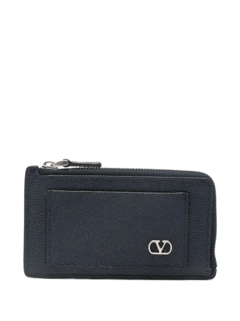 Valentino Garavani logo-plaque zip-fastening wallet