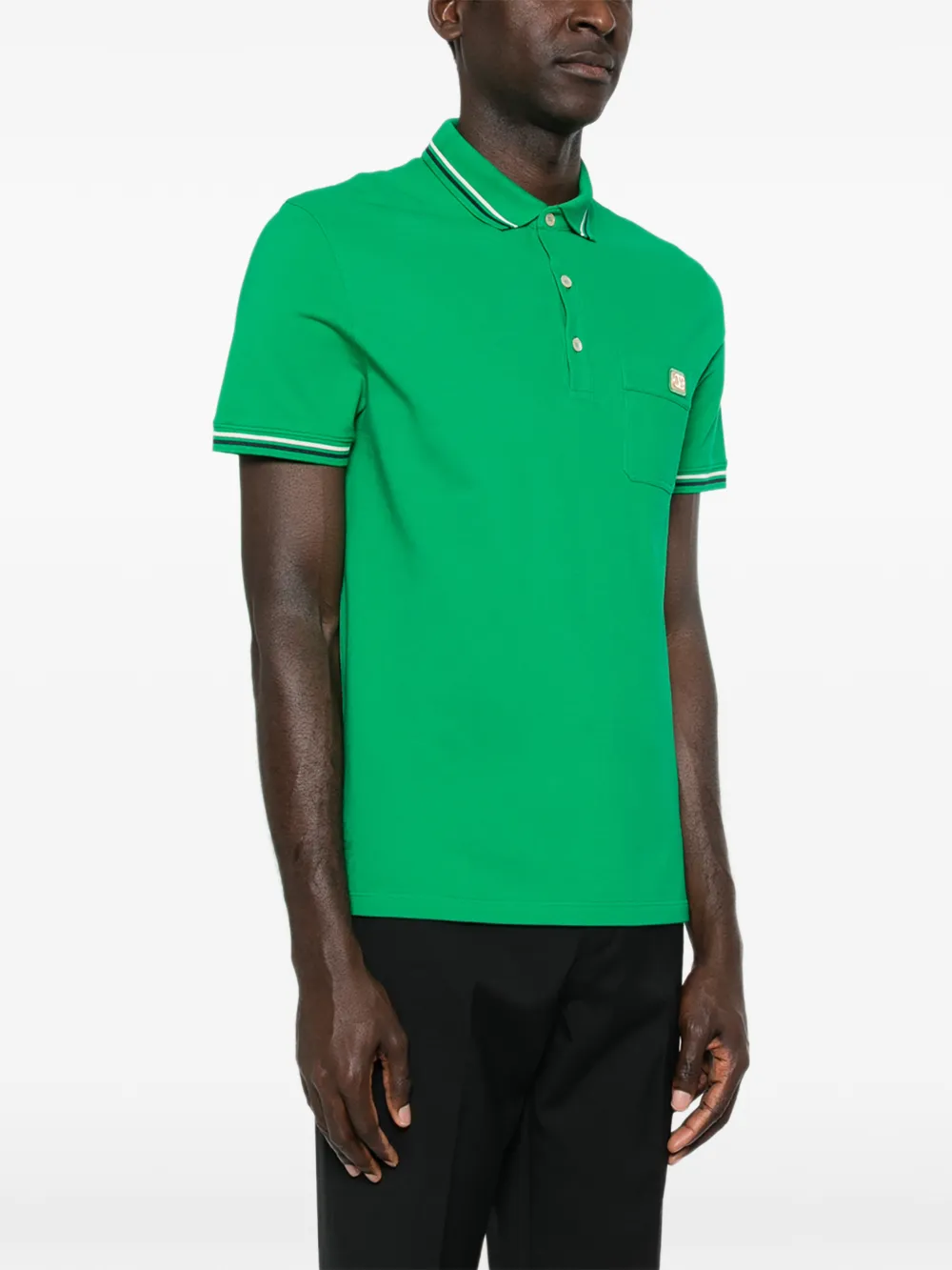 Valentino Garavani Poloshirt met zak afwerking Groen