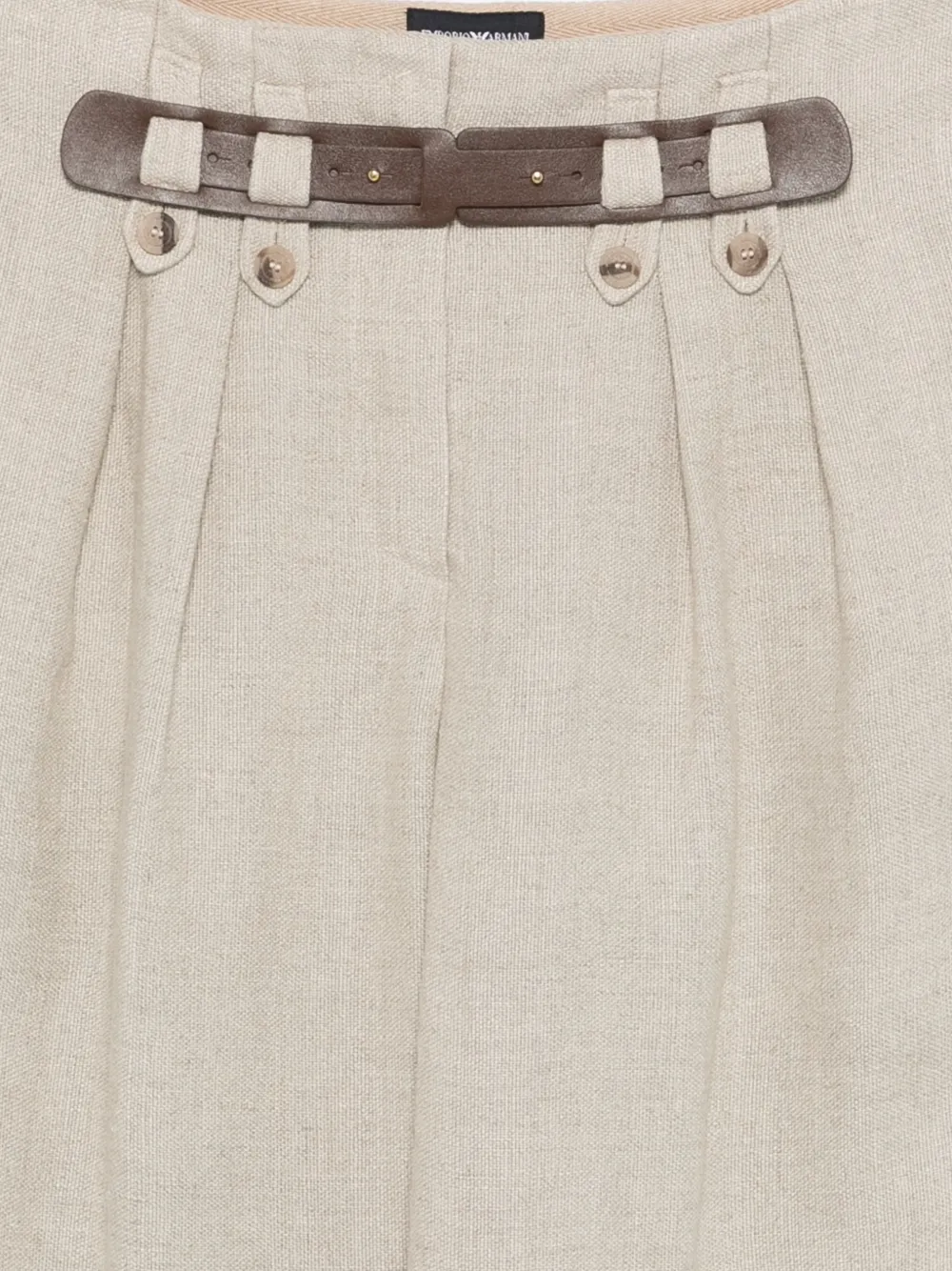 belt-fastening trousers
