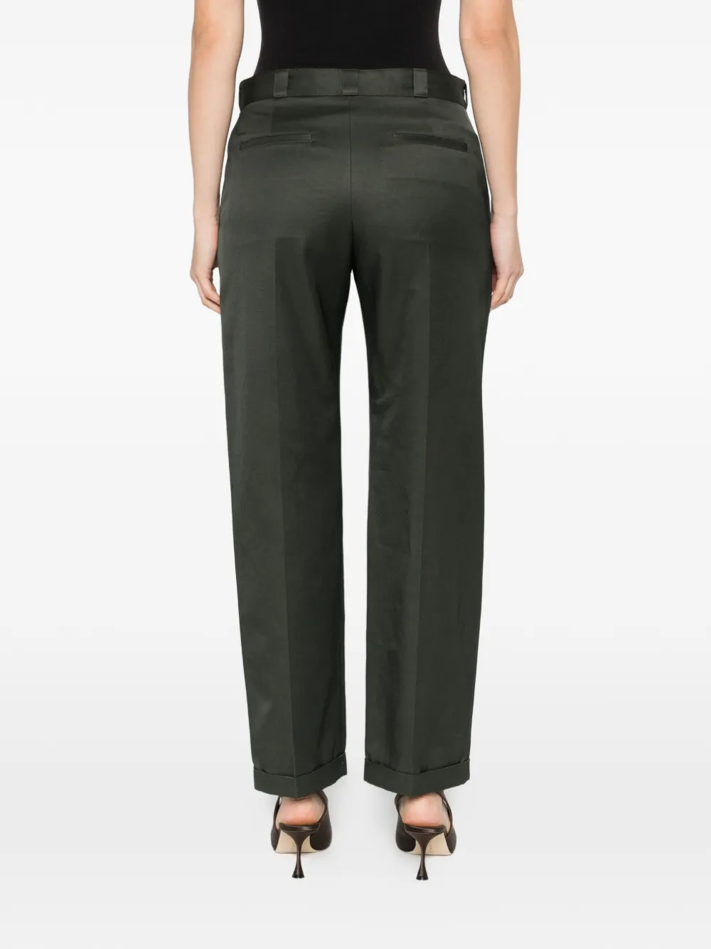 TOM FORD Broek met omgeslagen zoom Groen